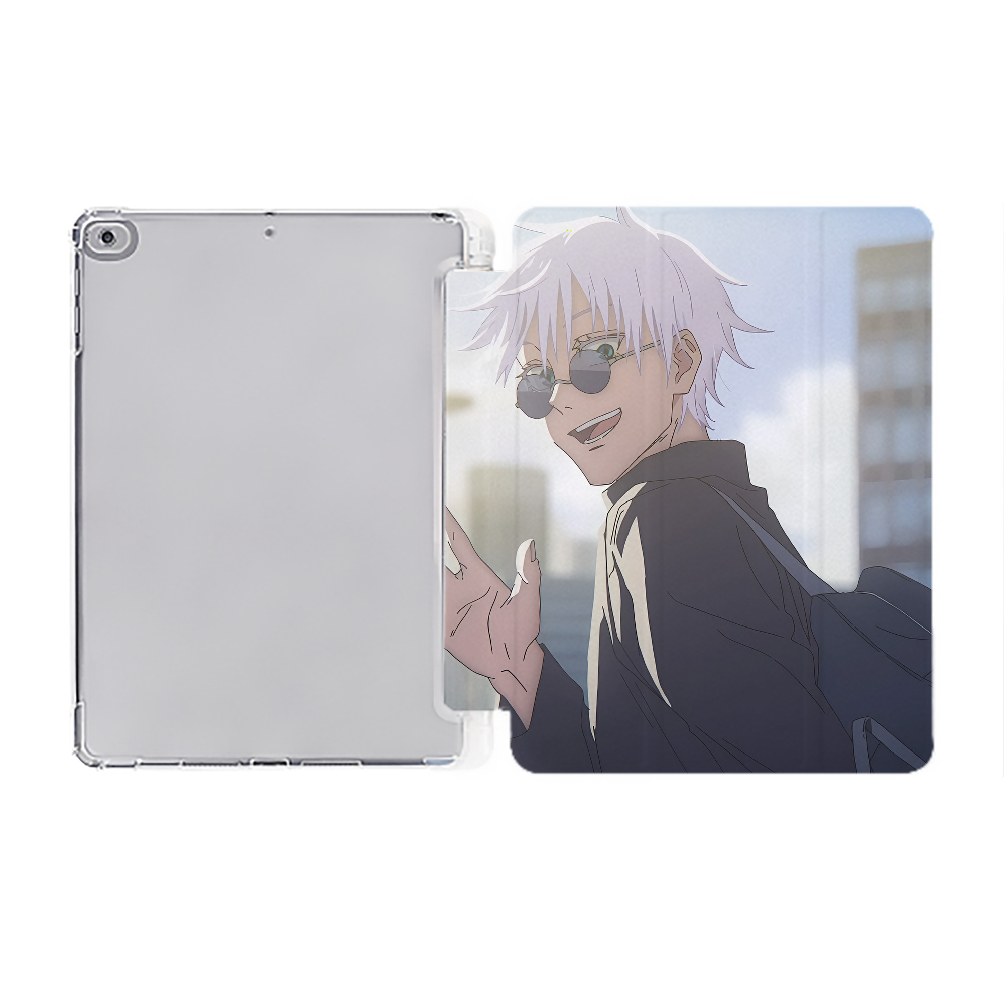 （画像用） SPY×FAMILY间谍家家酒 IPad ケース ペン収納付き 三つ折りスタンド PUレザー×シリコン 対応機種9.5/10.5/10.9インチ